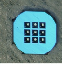 TEM应用氮化硅3×3窗口,外框3*3mm,窗口0.1*0.1mm,膜厚10-50nm，Norcada