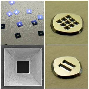 X-ray应用氮化硅窗口,外框5*5mm,窗口1.5*1.5mm,膜厚50-500nm ,Norcada