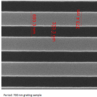 硅,周期700nm,线宽330-375nm,高度150-350nm